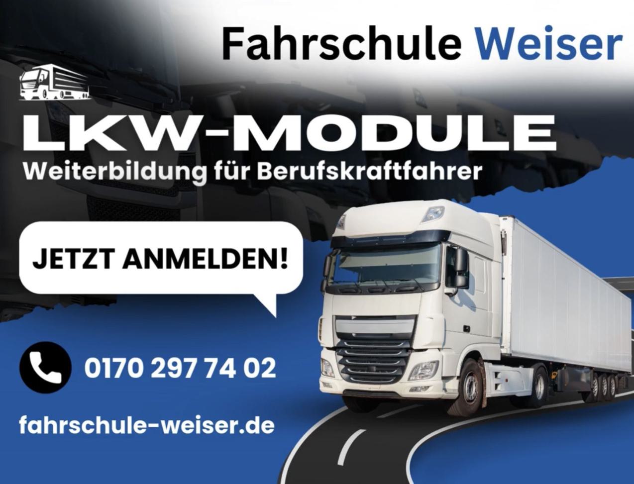 LKW-Weiterbildung BKF-Module-Fahrschule Weiser